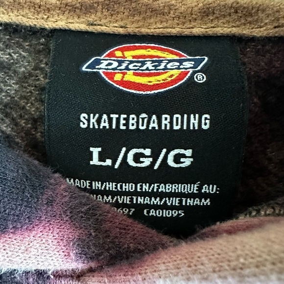Dickies Hand Bleached Graphic Hoodie Sweatshirt Sz L One of a Kind - Picture 12 of 12